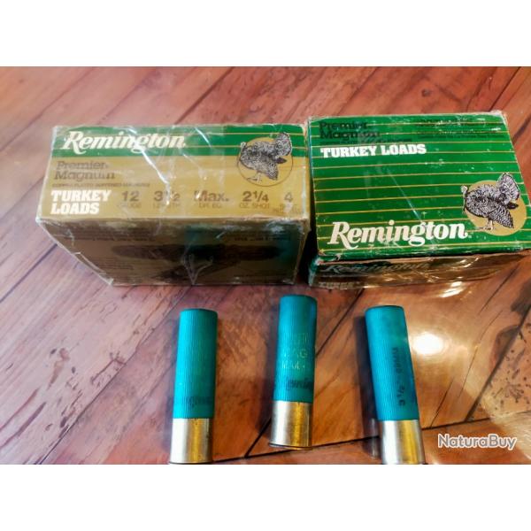 2 botes de remington plomb 12/89 plomb de 4 63grammes