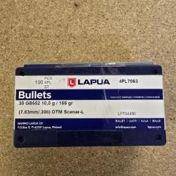 70 Ogives .308 (.30) Lapua Scenar 155 gr HPBT