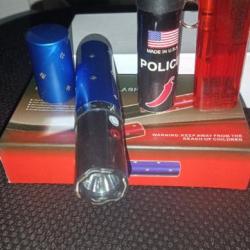 Lot 2 produits : shocker neuf chargeur+ bombe lacrymogène porte clef 25 ml