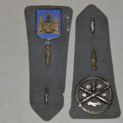 PATTES D'EPAULE SERVICE DU MATERIEL-INSIGNE CIS M1 & INSIGNE DE BERET.