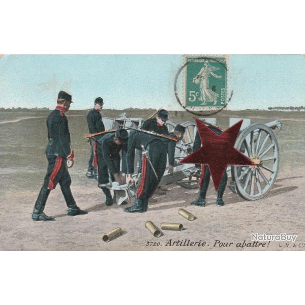 CPA - Militaire - ILLUSTRATION- ARTILLERIE Pour abattre ! - N620