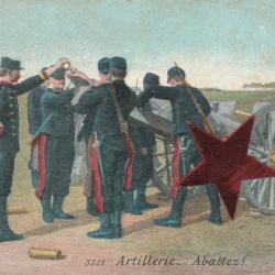 CPA - Militaire - ILLUSTRATION- ARTILLERIE Pour abattre ! - N°879