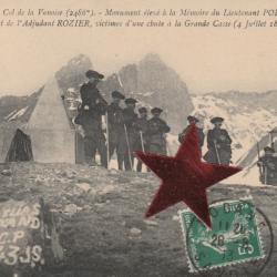 CPA - MILITARIA -REGIMENT chasseurs alpins au col de la Vanoise- N°610