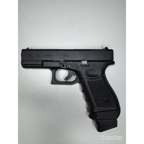 Rplique Pistolet Glock 19 Gen3 militaris CO2 Airsoft