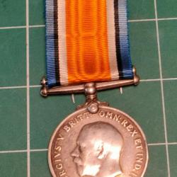 MEDAILLE BRITISH WAR MEDAL WW1 14/18, ATTRIBUEE ROYAL NAVY