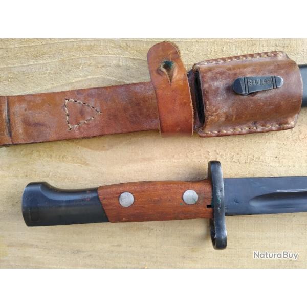 Baonnette Belge Mle 1924 export au mme numro Mauser