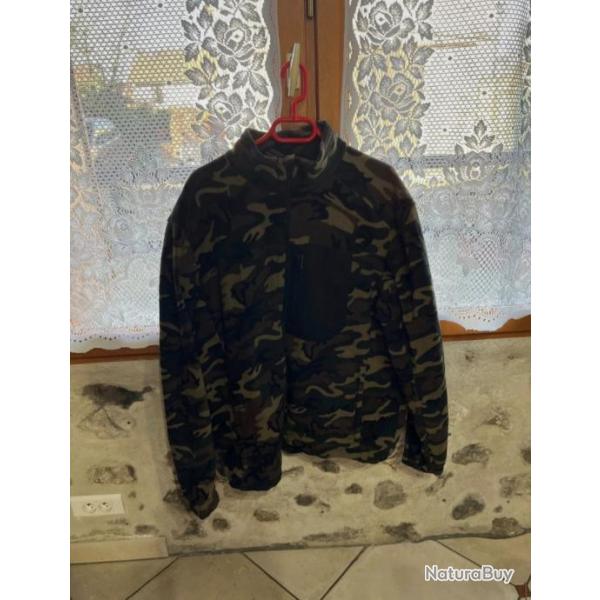 Polaire chasse camouflage