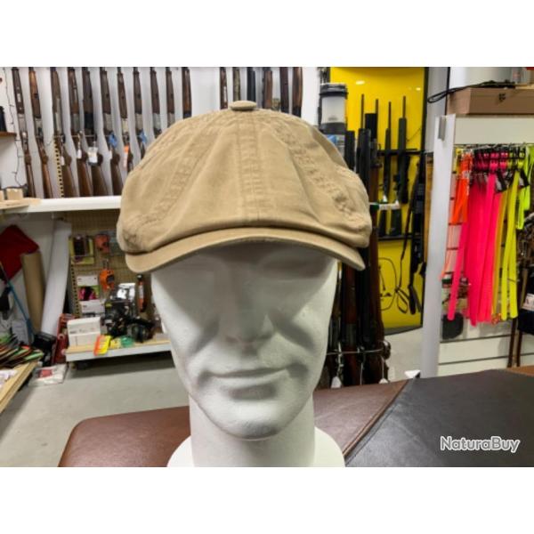 CASQUETTE STETSON HATTERAS EN COTON BEIGE FONC