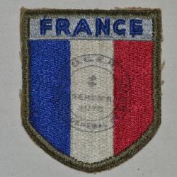 INSIGNE FRANCE LIBERATION-PATCH FABRICATION AMERICAINE-FORCES FRANCAISES LIBRES-1944