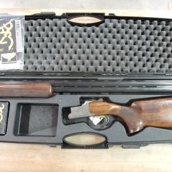 FUSIL SUPERPOSE BROWNING B525 TRAP ONE CALIBRE 12/70 AVEC MALETTE ET CHOKES TRES BON ETAT OCCASION