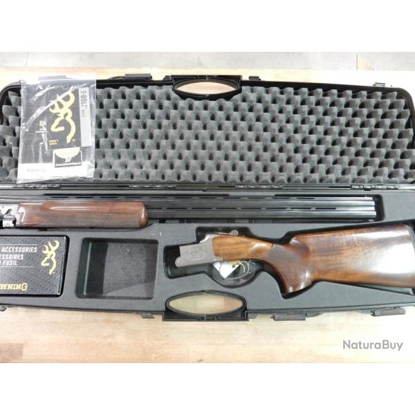 FUSIL SUPERPOSE BROWNING B525 TRAP ONE CALIBRE 12/70 AVEC MALETTE ET CHOKES TRES BON ETAT OCCASION