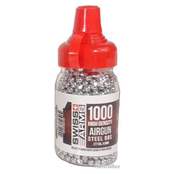 Billes acier 4,5 mm biberon de 1000 billes