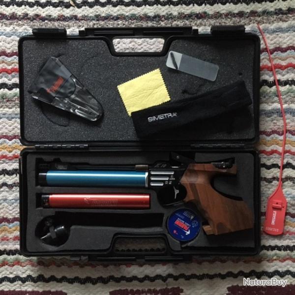 Pardini K10 avec tous ses accessoires, 2 bouteilles et une poigne neuve droitier L