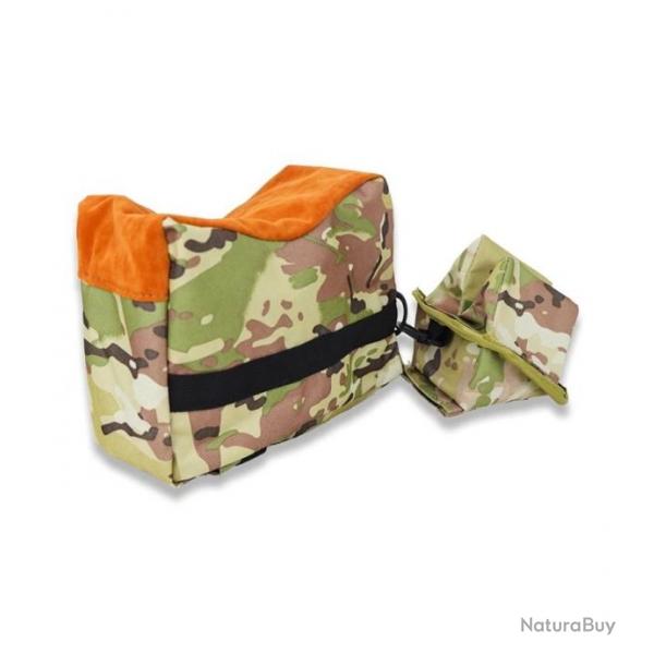 Sac de tir avant et arrire - Camouflage et orange