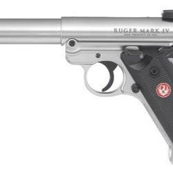 PISTOLET RUGER MARK IV TARGET INOX CALIBRE 22 LR