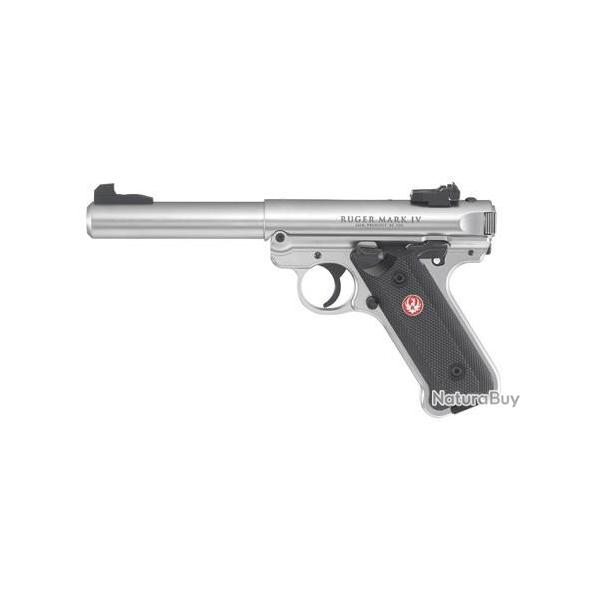 PISTOLET RUGER MARK IV TARGET INOX CALIBRE 22 LR