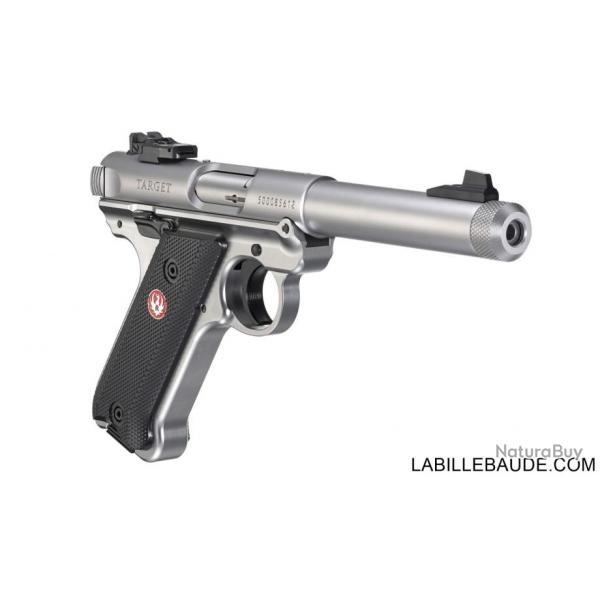 PISTOLET RUGER MARK IV INOX BULL FILETE CALIBRE 22LR