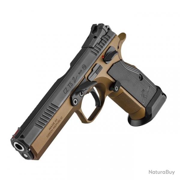 PISTOLET CZ MODELE TACTICAL SPORT 2 DEEP BRONZE CALIBRE 9X19