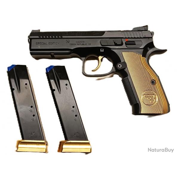 PISTOLET CZ SHADOW 2 GOLD DIGGER CALIBRE 9X19 EDITION LIMITEE