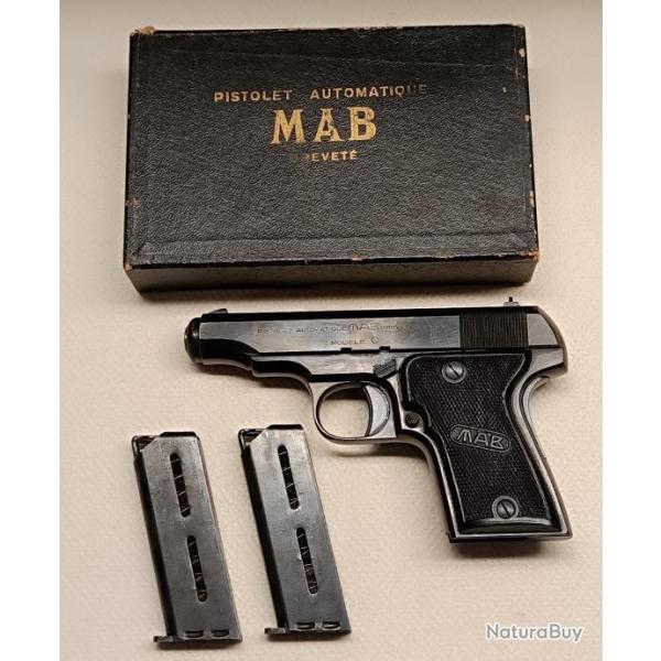 PISTOLET MAB MODELE C CALIBRE 7.65 OCCASION