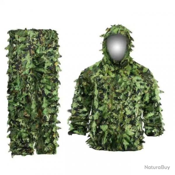 Tenue camouflage 3D "verte" - LIVRAISON GRATUITE