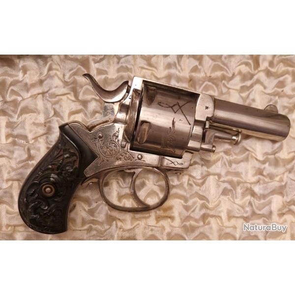 Magnifique Revolver British Bulldog 5 coups calibre 450