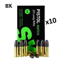 MUNITIONS SK Pistol Match - 22LR 40gr x500