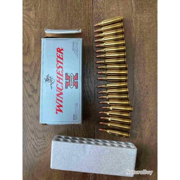 1 BOITE BALLES 22-250 REM - WINCHESTER CXP1 SOFT POINT 55 gr