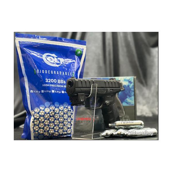 PACK LASER PRT A TIRER PISTOLET - "BERETTA APX" -Cal. BBS 6MM - CO2