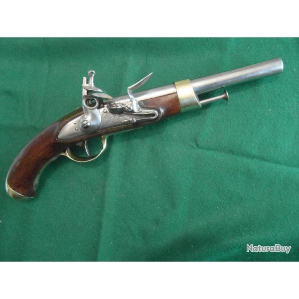 Trs rare pistolet de marine modle 1786 1er modle de la Manufacture Royale de Tulle dat de 1787