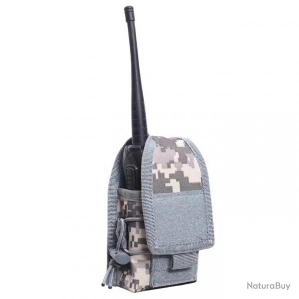 Housse pour talkies-walkies Baofeng (Gris camo) - LIVRAISON GRATUITE