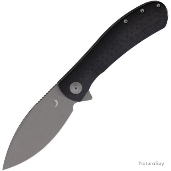 Couteau Trollsky Mandu XL Black Lame Acier D2 Manche G10 IKBS Linerlock Clip PKM004XL