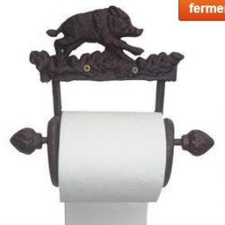 DÉROULEUR PAPIER TOILETTE (non fourni)     MÉTAL VIEILLI    CA00726