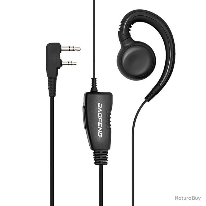 HYS Oreillette Radio En Fore De G 2 Broches Avec Icro Copatible Avec