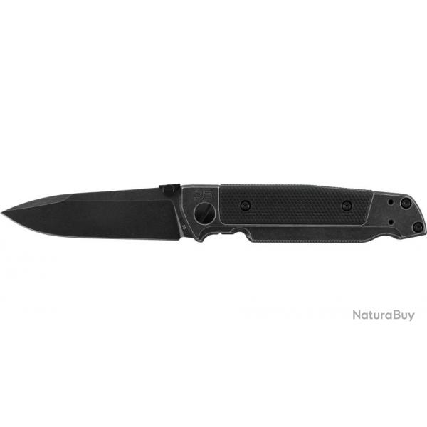 Couteau pliant walther q5 steel frame folder blackwash plain