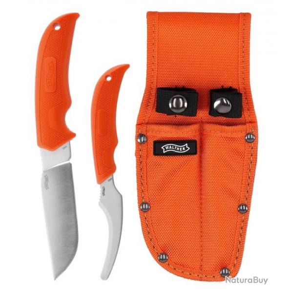 Kit de depecage walther hunter knife set 3 - orange