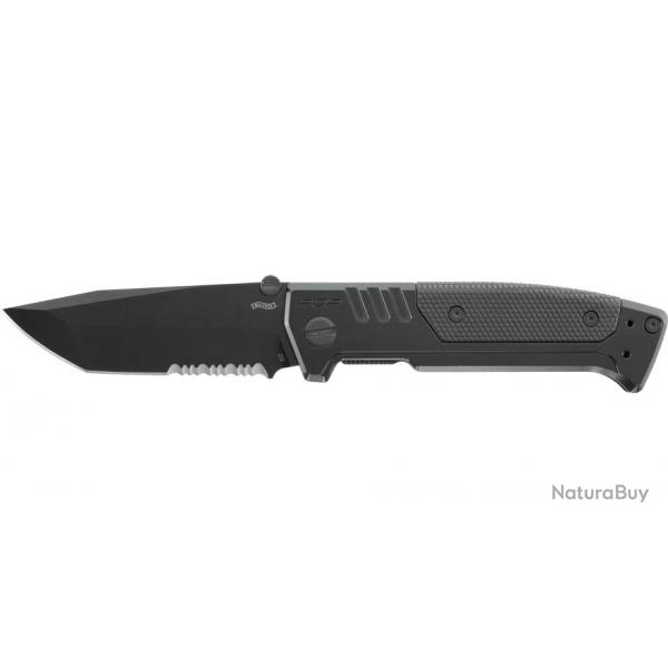 Couteau pliant walther pdp steel frame tanto black