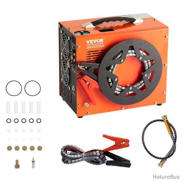 COMPRESSEUR AIR POUR ARMES A PCP 230V/12V 300 BAR MAX