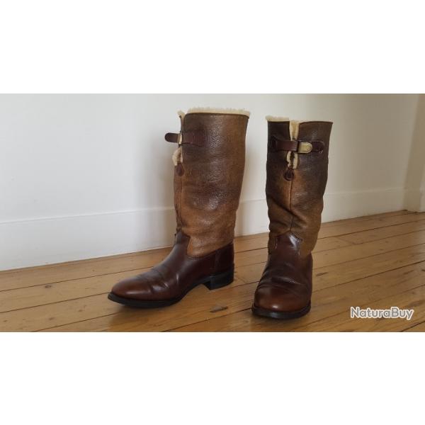 AVIREX Type B-3 Flyers US Army Air Force Shearling Bomber Boots Taille43