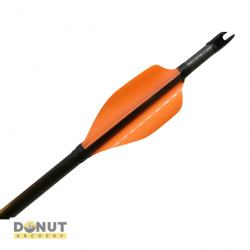 Plumes Xs Wings 50mm Low - Orange Fluo / Droitier