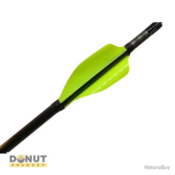 Plumes de flche Xs Wings 50mm Low - Vert Fluo / Droitier