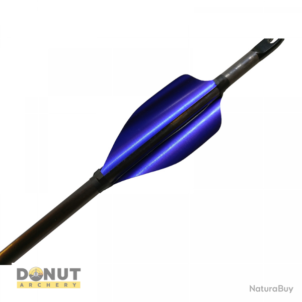Plumes de flche Xs Wings 50mm Low - Bleu Metallique / Gaucher