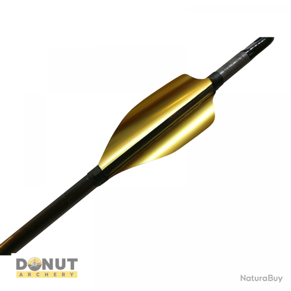 Plumes de flche Xs Wings 50mm Low - Or Metallique / Droitier