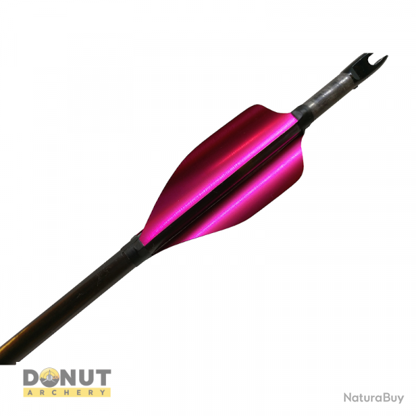Plumes de flche Xs Wings 50mm Low - Rose Metallique / Droitier