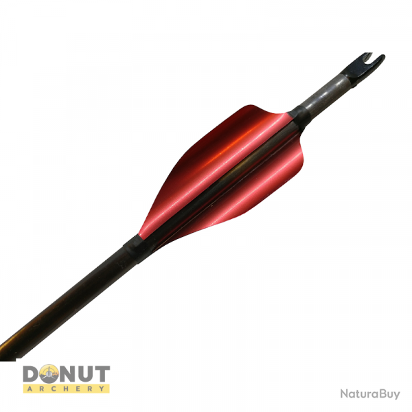 Plumes de flche Xs Wings 50mm Low - Rouge Metallique / Droitier