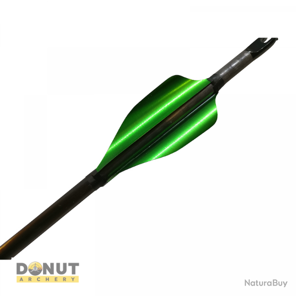 Plumes de flche Xs Wings 50mm Low - Vert Metallique / Droitier