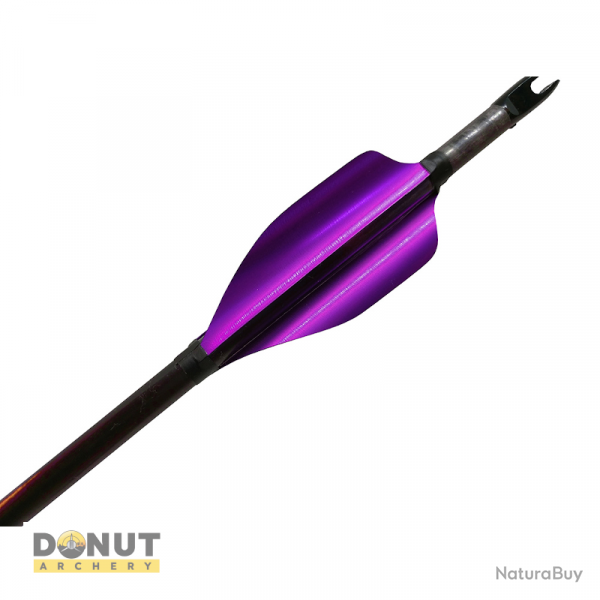 Plumes de flche Xs Wings 50mm Low - Violet Fonce Metallique / Droitier