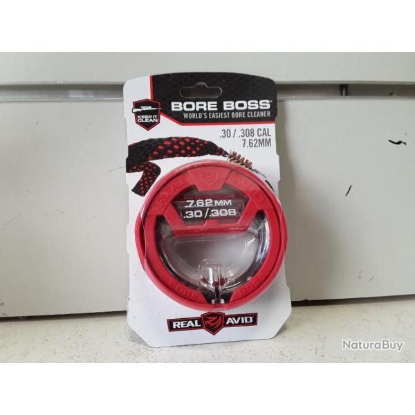 10319 CORDON DE NETTOYAGE REAL AVID BORE BOSS  CAL .30/ 308   7,62MM NEUF