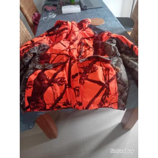 Veste SOLOGNAC ORANGE FLUO 2XL