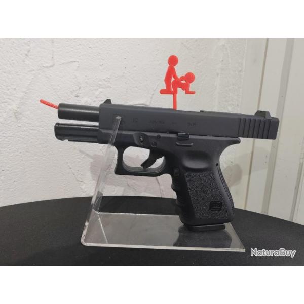 Glock 19 GEN 3 umarex inokatsu vendu en pack complet avec presentoir et temoin de chambre vides